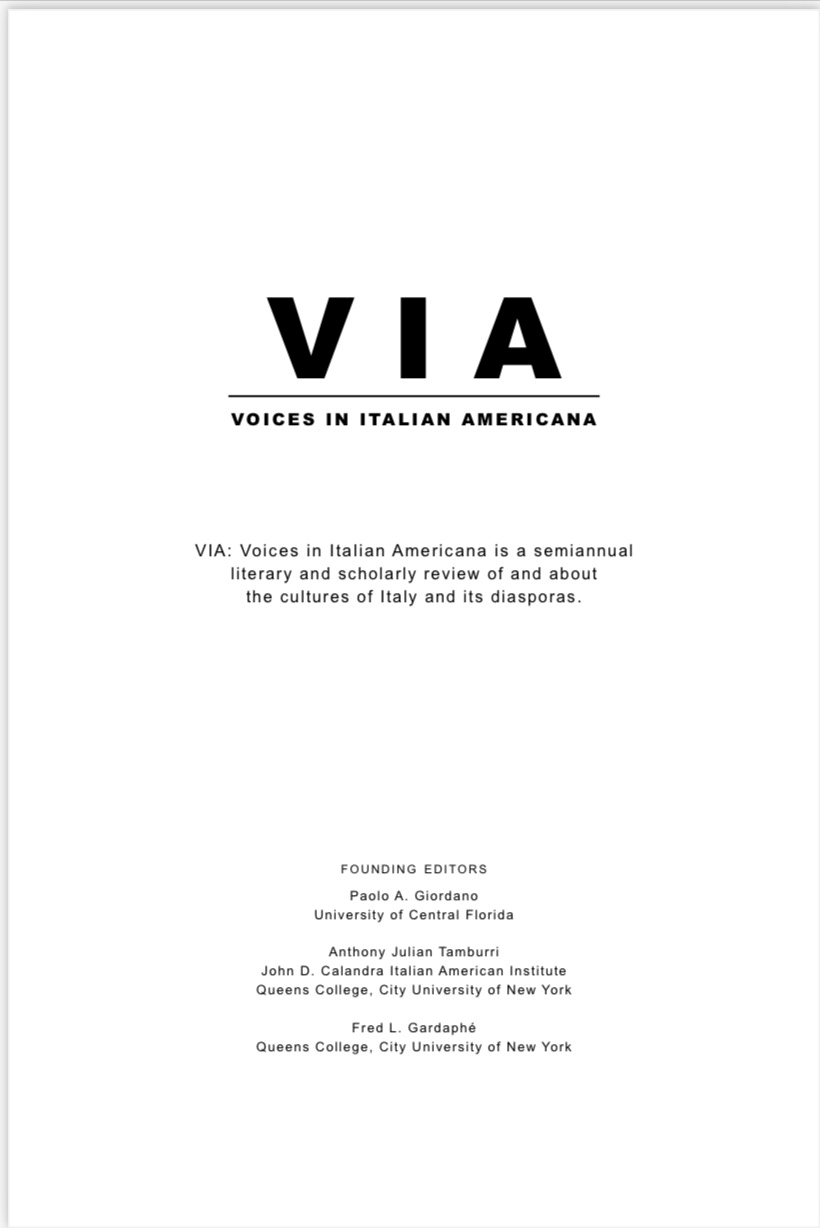 VIA: Voices in Italian America